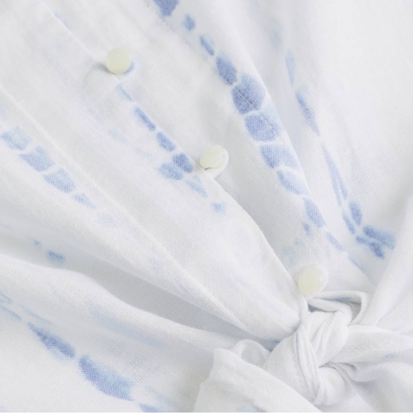 Rails Thea Tie Waist Blouse, Cloud Tie Dye, Small - Picture 4 of 12
